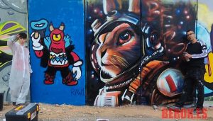 Graffiti Street Art Raul Sitges Conejo Y Rico Jefe Final Brawl Stars 300x100000